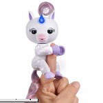 Fingerlings Light Up Unicorn Mackenzie White Friendly Interactive Toy by WowWee Glitter White B07BQCMM44
